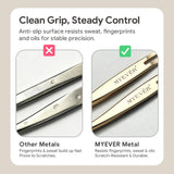 MYEVER Anti-Slip Eyelash Extension Tweezers Steel High-Density Fiber Tip Eyelash & Eyebrow Professional Precision Makeup Tools