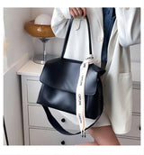 Large capacity women's tote handbag by HSF Marketplace, high-quality PU leather shoulder bag with luxury design and fashionable style.