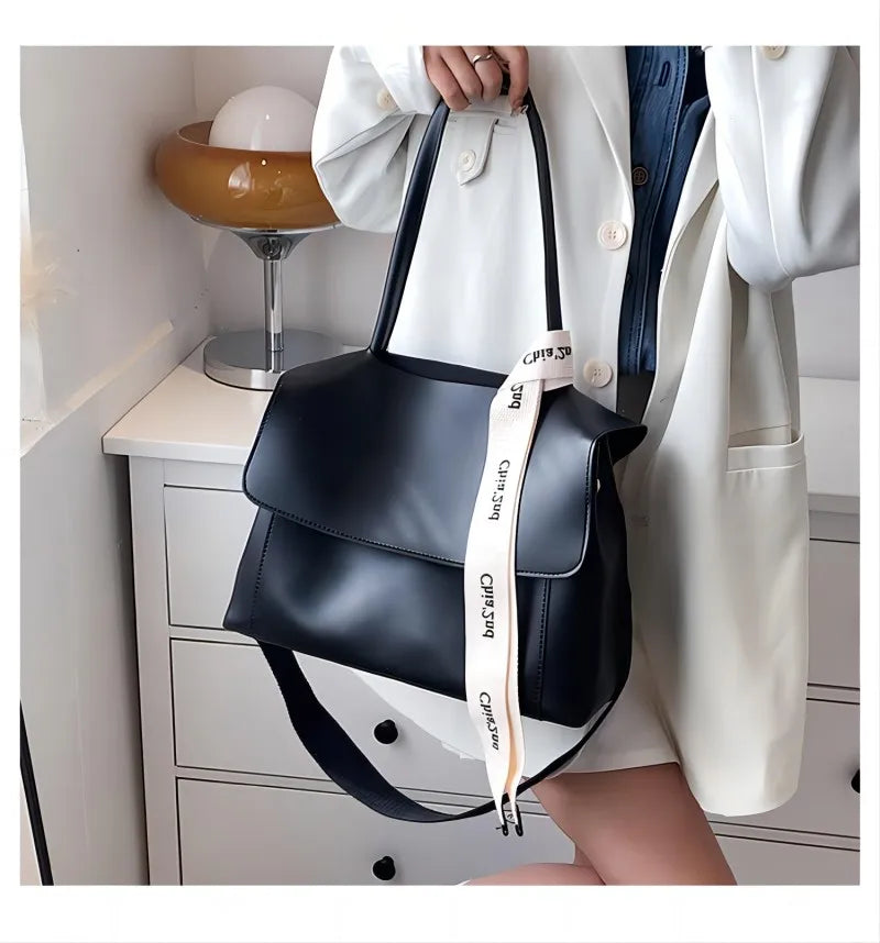 Large capacity women's tote handbag by HSF Marketplace, high-quality PU leather shoulder bag with luxury design and fashionable style.
