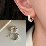 925 Sterling Silver Bow Knot Ear Clip for Women - Sweet Jewelry Gift