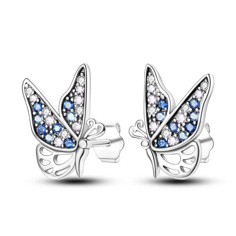 Orstarry S925 sterling silver 18k gold classic knot stud earrings for women, close-up jewelry image