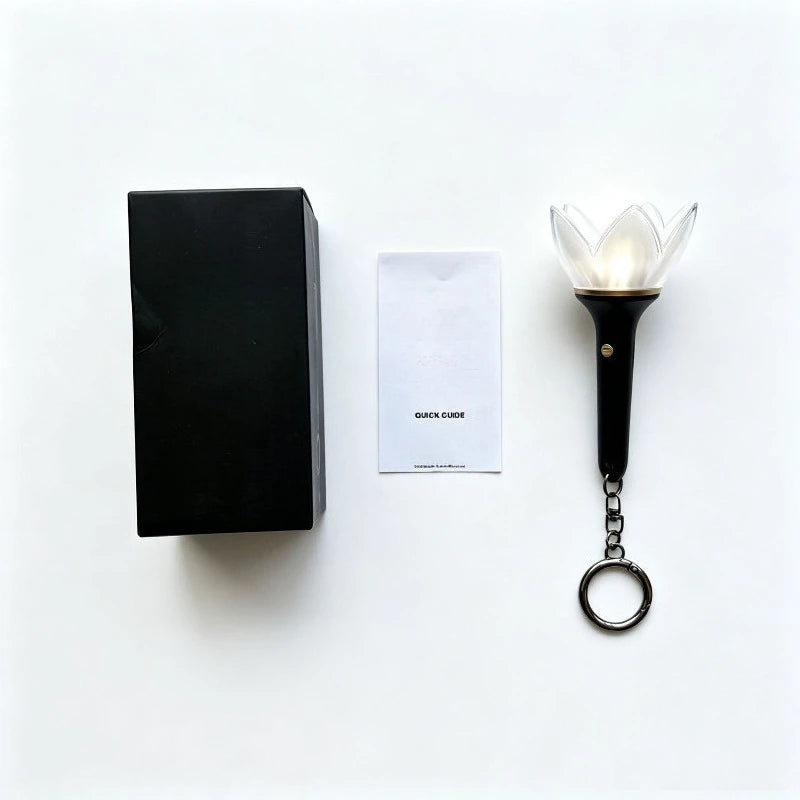 Kpop floral mini light stick keychain by HSF Marketplace for fans and gifts