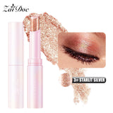 HSF pearl shimmer eyeshadow stick in five colors, waterproof glitter makeup pencil for eyeshadow application