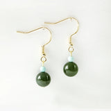 Elegant ancient style jade earrings for girls, versatile jewelry gift by HSF Marketplace