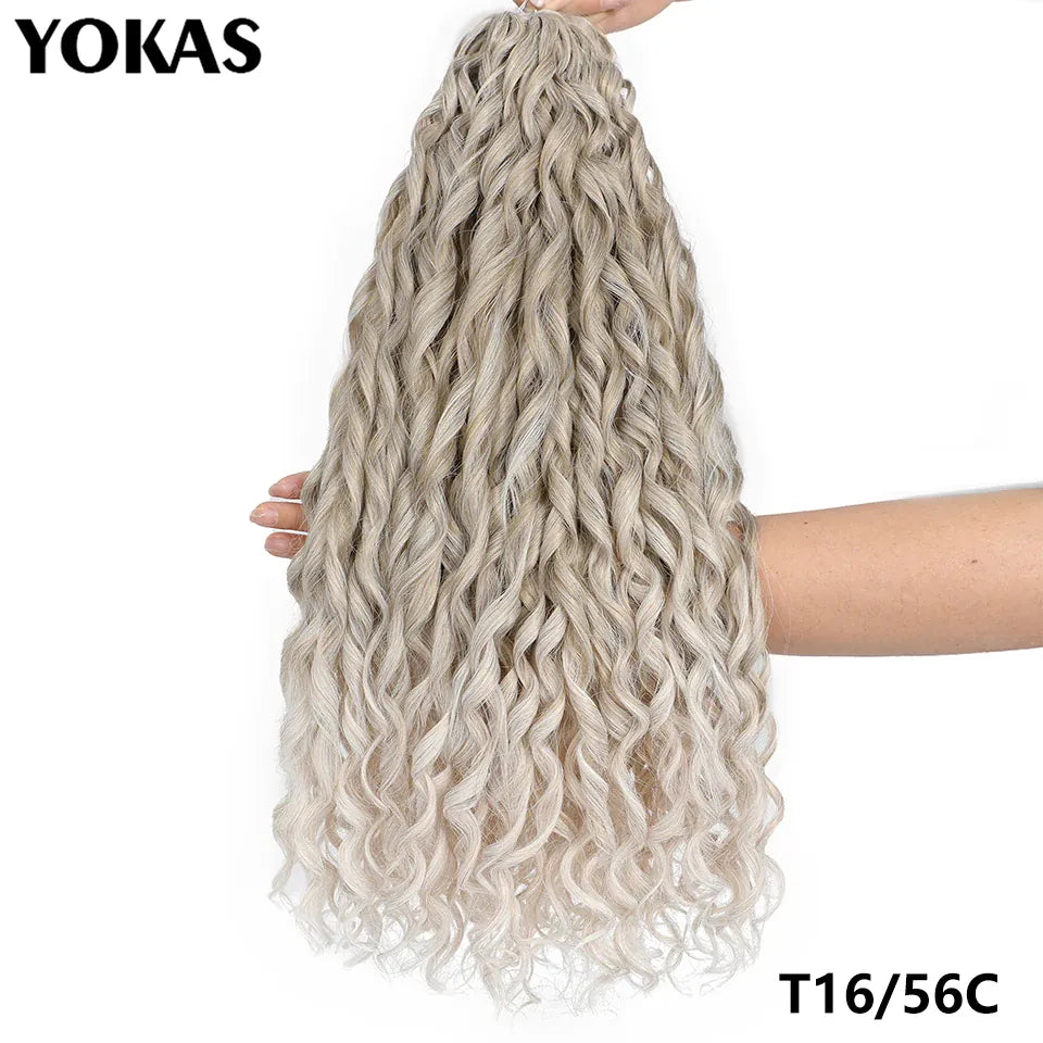 Jessica Hair Deep Wavy Twist Synthetic Crochet Hair Curly Hair Crochet Braids High Temperature Fiber Braiding Hair Extensions