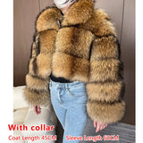 Women's luxury thick real raccoon fur coat in plus sizes by HSF Marketplace