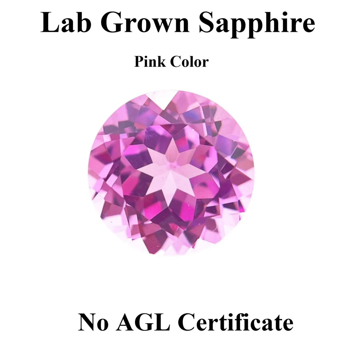 Lab Grown Sapphire Round Shape Royal Blue Color DIY Charms Jewelry Making Ring Necklace Earrings Main Materials Certificate
