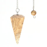 Natural Crystal Pendulums for Divination Dowsing Amethyst Pink Quartz Pendulum Reiki Healing Gem Stone Pendant Pendulos