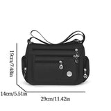 Women’s nylon waterproof messenger bag by HSF Marketplace, large capacity crossbody travel shoulder handbag for women.