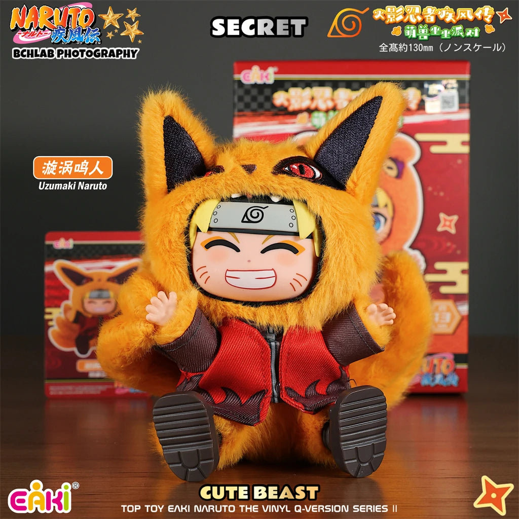 TOPTOY EAKI Naruto sit-in party blind box figure featuring Jiraiya, Orochimaru, and Tsunade collectible characters