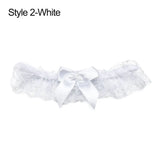 Women’s lace bow garter belt thigh ring, bowknot leg loop for bridal, cosplay, and lingerie styling