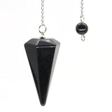Natural Crystal Pendulums for Divination Dowsing Amethyst Pink Quartz Pendulum Reiki Healing Gem Stone Pendant Pendulos