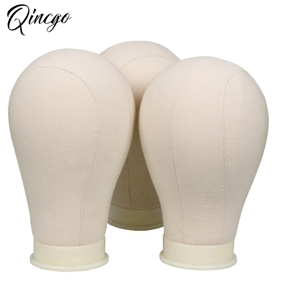 Wig Stand Tripod & Canvas Block Wig Head Adjustable Hairdresser Training Head Stand Set For Wig Display Styling Salon Home Used