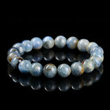 JD Natural Dragon Scale Brazilian Kyanite Bracelet Iridescent Healing Stone Beads for Women  Men Unique Chakra Jewelry Gift