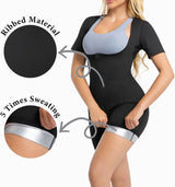 Vensslim women's full body shaper sauna sweat suit vest and waist trainer shapewear shirt for workouts