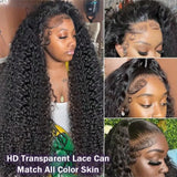 250 Density Lace Front Wig Human Hair 13x4 Jerry Curly Wigs for Women Pre Plucked with Natural Hair Brazilian Virgin
