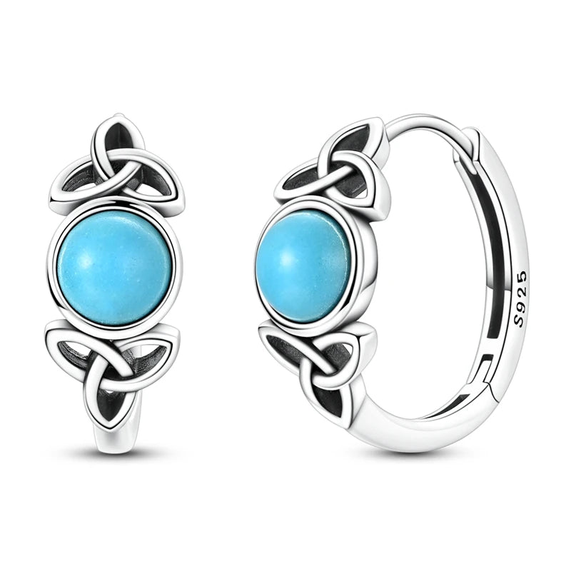925 sterling silver hoop earrings with zirconia accents, hypoallergenic jewelry for women and girls by HSF Marketplace