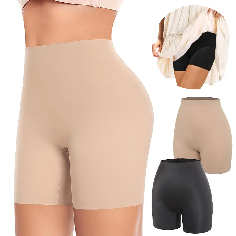 Women's high-waisted HSF Marketplace shaper shorts with smooth tummy control and boyshort-style coverage