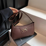 Ladies bow design shoulder bag by HSF Marketplace, stylish underarm purse with a fashionable personality, perfect for everyday commute.