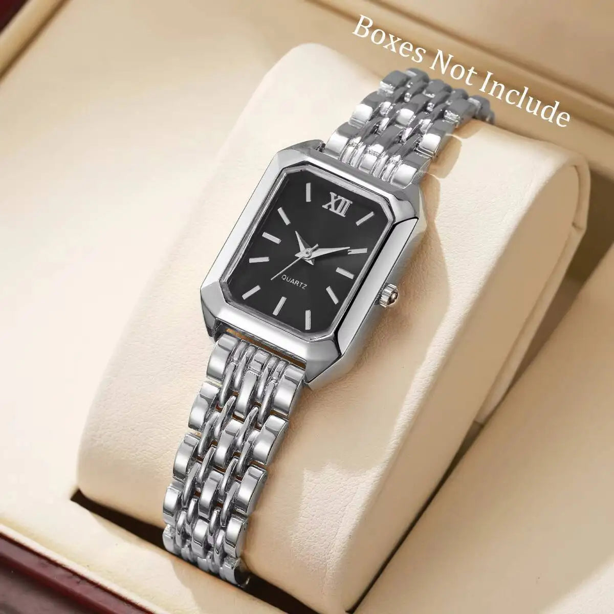 Elegant Rectangle Women Watches Fashion Ladies Quartz Wristwatches Reloj Mujer Girls Clock Gift（Without Box）