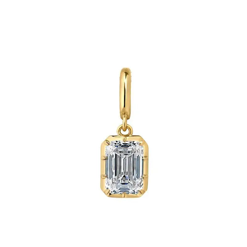 Women's geometric zircon pendant necklace by HSF Marketplace, elegant jewelry for daily wear