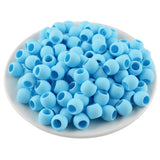 20Pcs 7.9x14mm Big Hole Silicone Beads Hair Positioning Beads for DIY Bracelet Jewelry & Hair Braiding Supplies