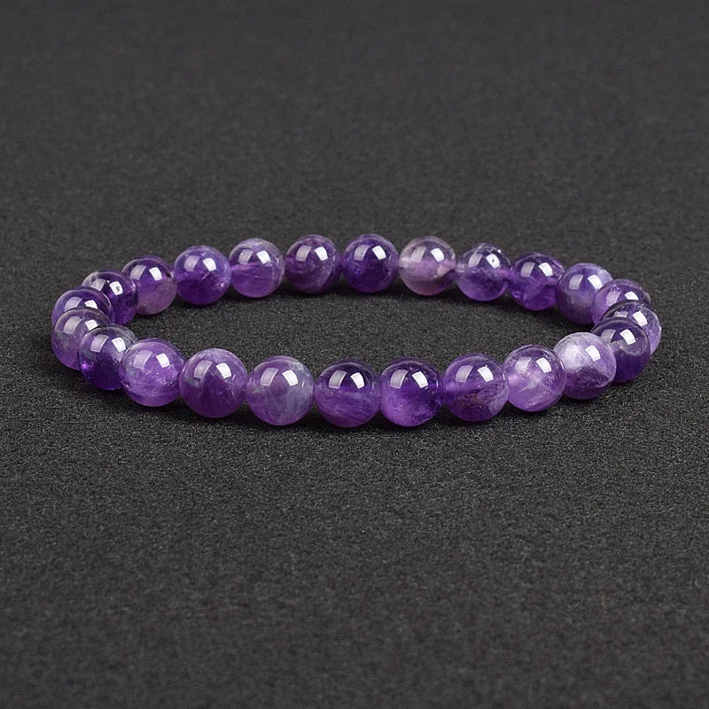 Genuine Natural Stone Bracelet Apatite Lapis Lazuli Agate Crystal Tiger Eye High Quality Gem Beads Bracelet Homme Jewelry Bangle