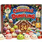 24 Day Christmas Advent Calendar, Mystery Dumpling Squishy Toys, Mini Bao Bun Blind Box Fidget Toys, Holiday Gifts Surprise Box.