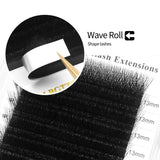 XIUSUZAKI Double Layers W Shaped YY 3D 4D Lashes Extensions C+D Curl 2D YY False Eyelashes Extensions Premade Volume Fans Lashes