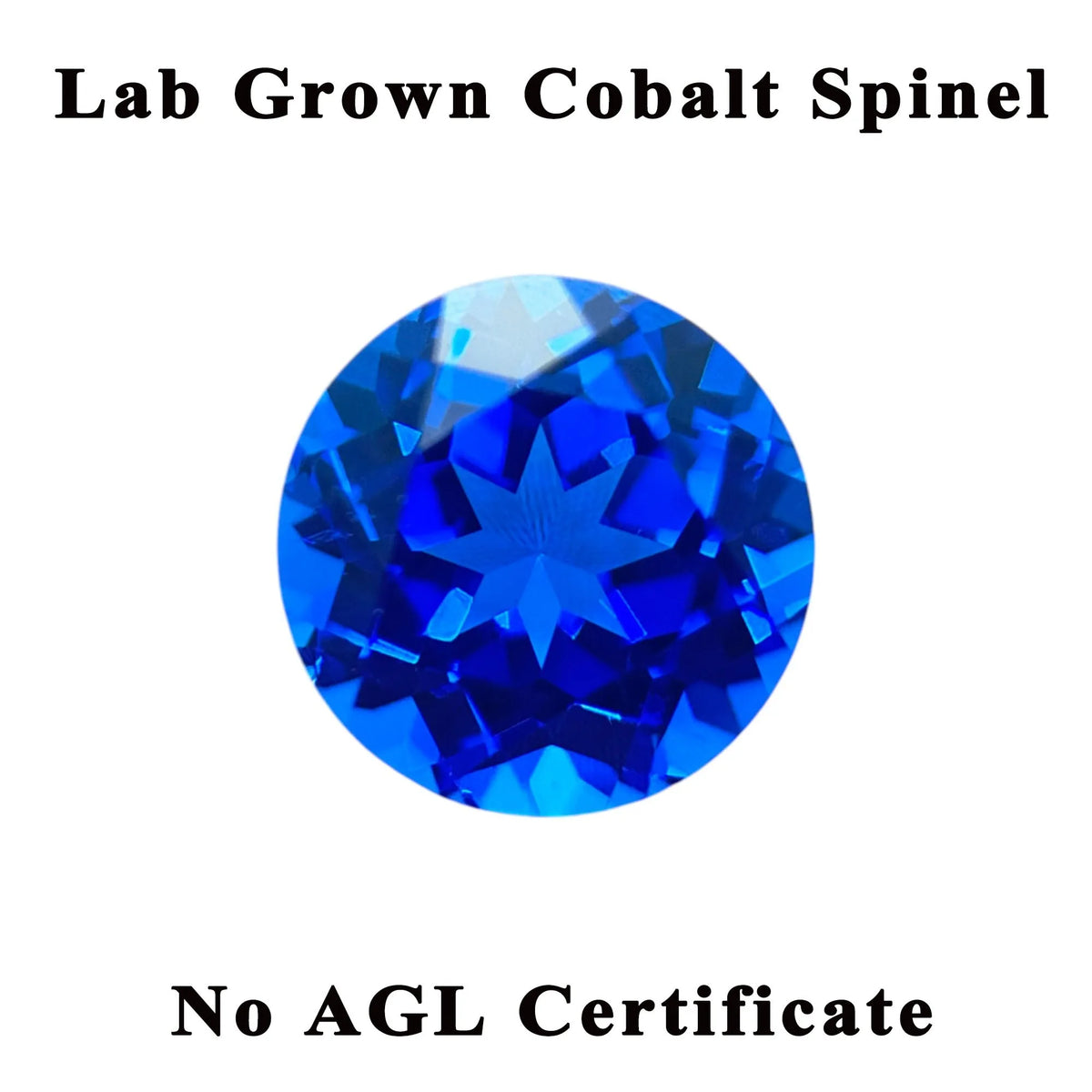 Lab Grown Sapphire Round Shape Royal Blue Color DIY Charms Jewelry Making Ring Necklace Earrings Main Materials Certificate