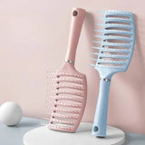 Big curved air cushion comb for all hair types, anti-hair loss hair styling tool by HSF Marketplace