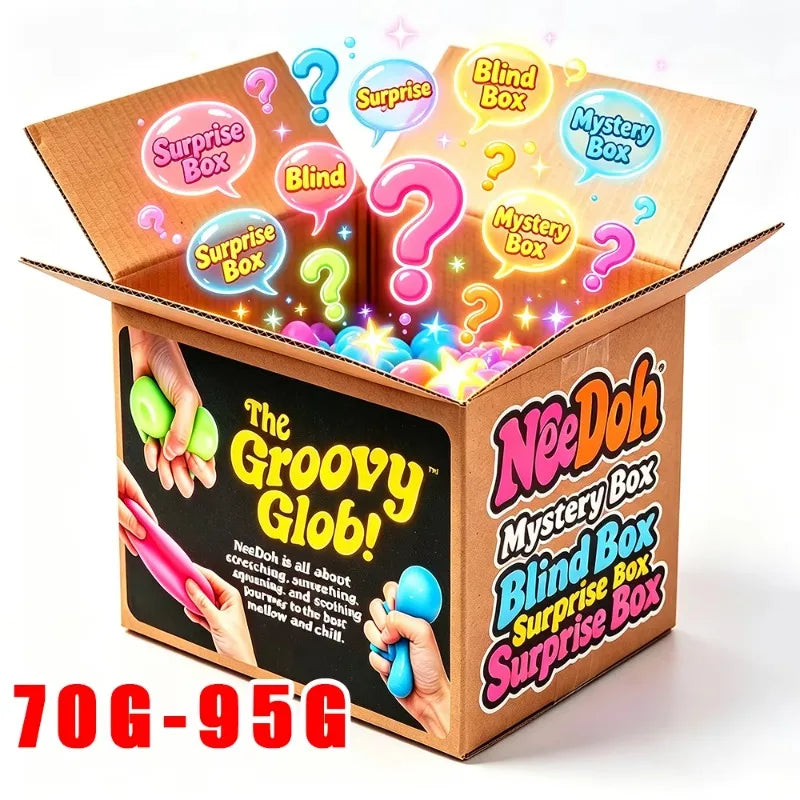2026 NeeDoh Schylling Squeez Toy Squishy Blind Box Multi Slow-Rising Squishy ADHD Stress Relief Fingertip Toy Mystery Box Gift