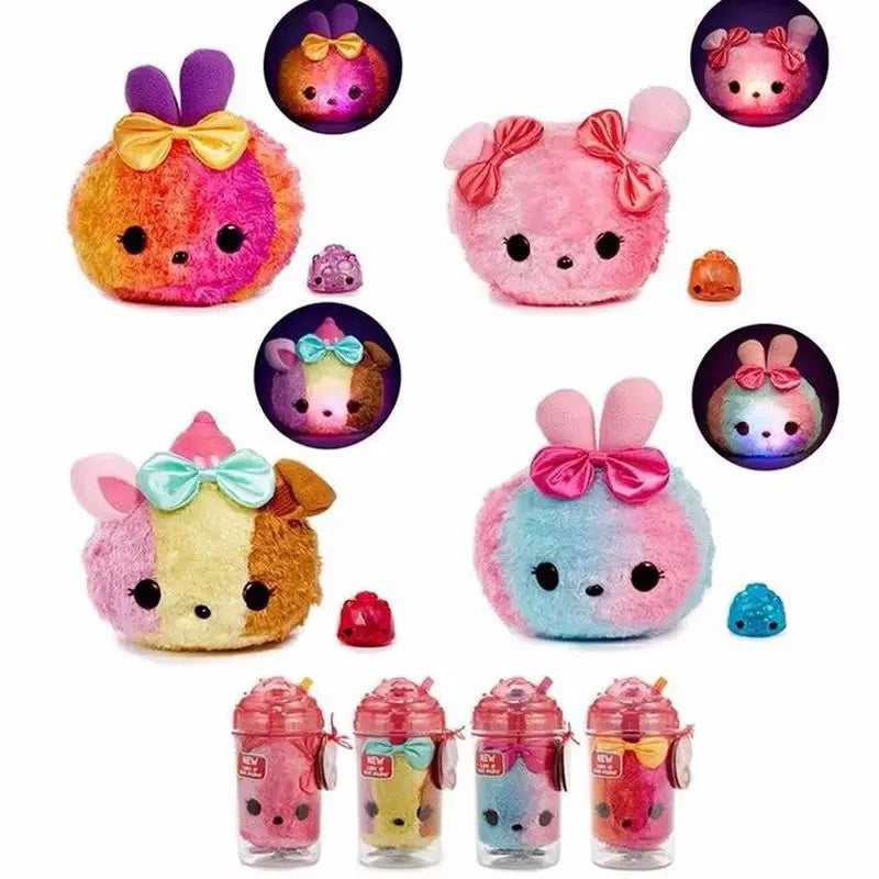 Num Noms scented lights piggy bank blind box cartoon plush doll in a jar with surprise collectible figure and lights
