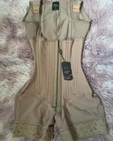 High compression open-chest sleeveless jumpsuit body shapewear with waist trainer and hip lifting design by HSF Marketplace