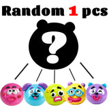 Funny face squishy stress relief ball by HSF Marketplace for sensory fidgeting fun