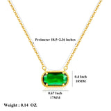 Women's vintage birthstone necklace with stainless steel pendant by HSF Marketplace