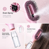 3Pcs Hair Care Set Spray Hair Comb Scalp Massager Shampoo Brush Hair Oil Applicator Bottle Scalp Massage Serum Apply Tool for Hair Growth Salon Styling