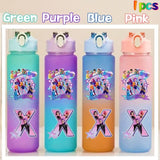 Kpop Demon Hunters gradient color water cup with straw, 750ml HSF Marketplace K-Culture merch