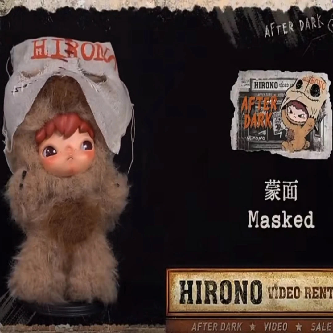 POP MART Hirono After Dark Series plush doll pendant blind box collectible anime figure ornament