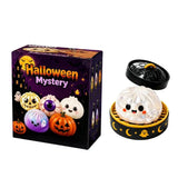 New 1-5pcs Halloween Ghost Dumpling Squishy Toy with Box Squeeze Decompression Fidget Toy for Stress Relief Gift Box Set