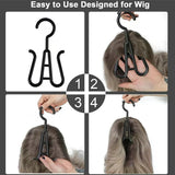 Wig Storage Portable Wig Bags Storage With Hanger Hair Extension Holder For Styling Wig Storage Bags Wig For Home & Travel