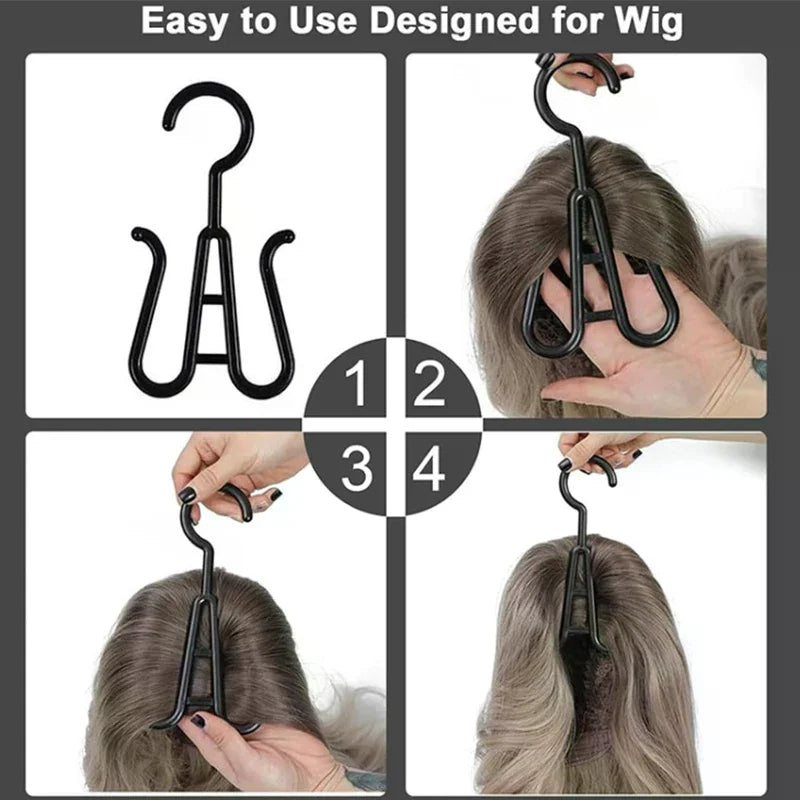 Wig Storage Portable Wig Bags Storage With Hanger Hair Extension Holder For Styling Wig Storage Bags Wig For Home & Travel