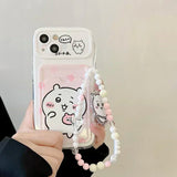 Cute cartoon anime Chiikawa card wallet phone case for iPhone 11–16 by HSF Marketplace