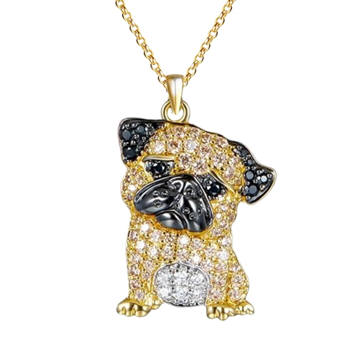 Cute beagle pendant necklace, elegant dog lover jewelry by HSF Marketplace