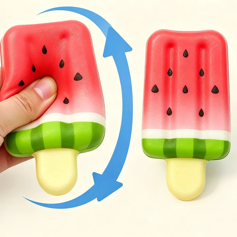 1/4/8PCS Fruit Ice Cream Squishy Toys Stress Ball Slow Rebound Squeeze Toys Stress Relief Sensory Fidget Toy Party Favors