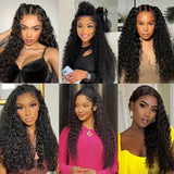 13x6 HD Lace Frontal Deep Wave Human Hair Wig Glueless Wigs Human Hair Ready To Wear 5x5 HD Lace Closure Wig Clearance Sale