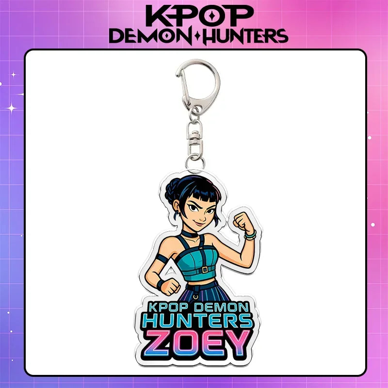 Kpop Demon Hunters acrylic keychain by HSF Marketplace, anime-inspired K-culture accessory