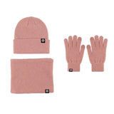Cozy women's winter beanie hat, gloves and snood scarf set by HSF Marketplace