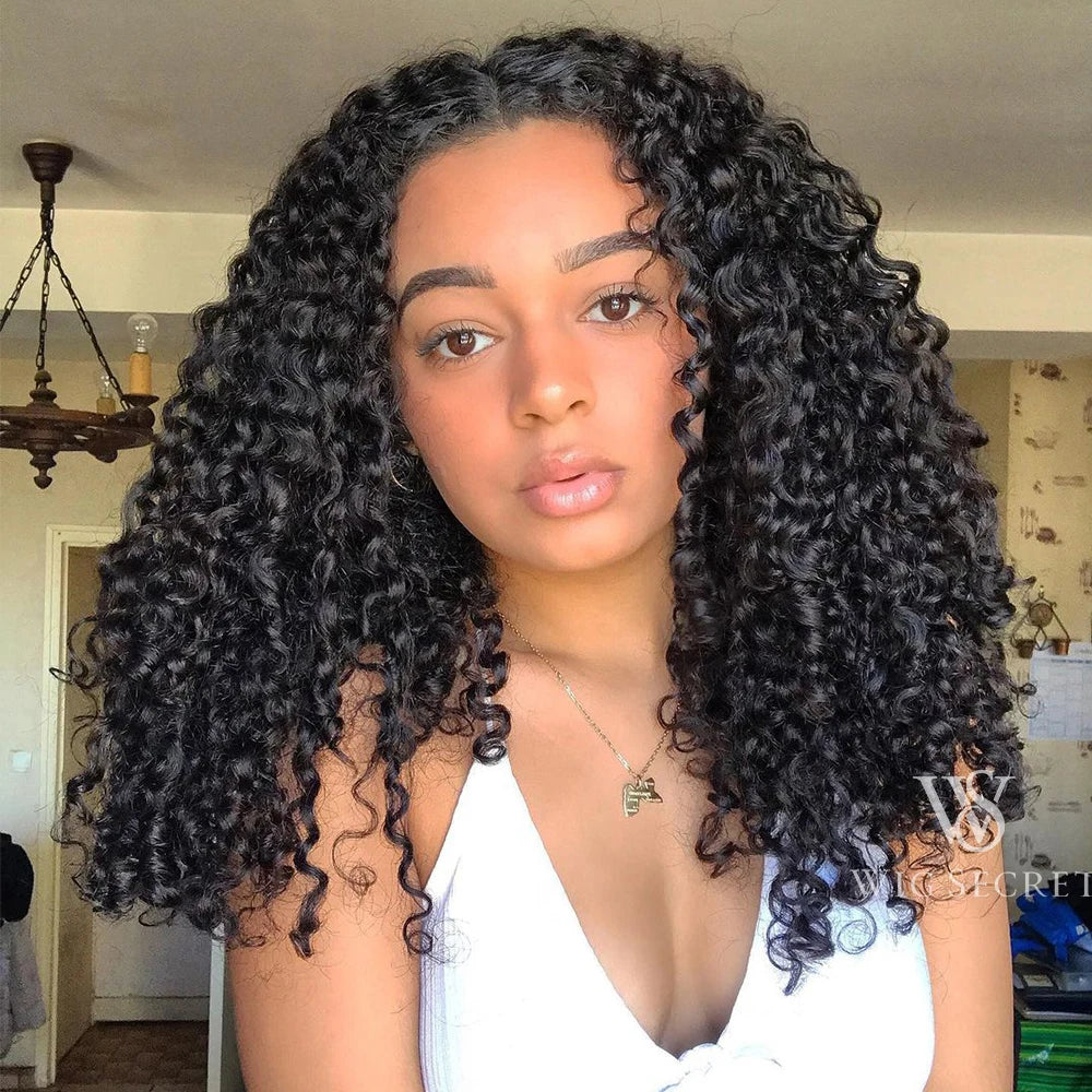 Bouncy Burmese Pixie Curly Human Hair Bundles with Closure Frontal 20A  Closure And Bundles  Burmese Virgin Hair Extensions