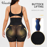 Women’s seamless butt and hip enhancer boyshort shapewear briefs with padded control panels